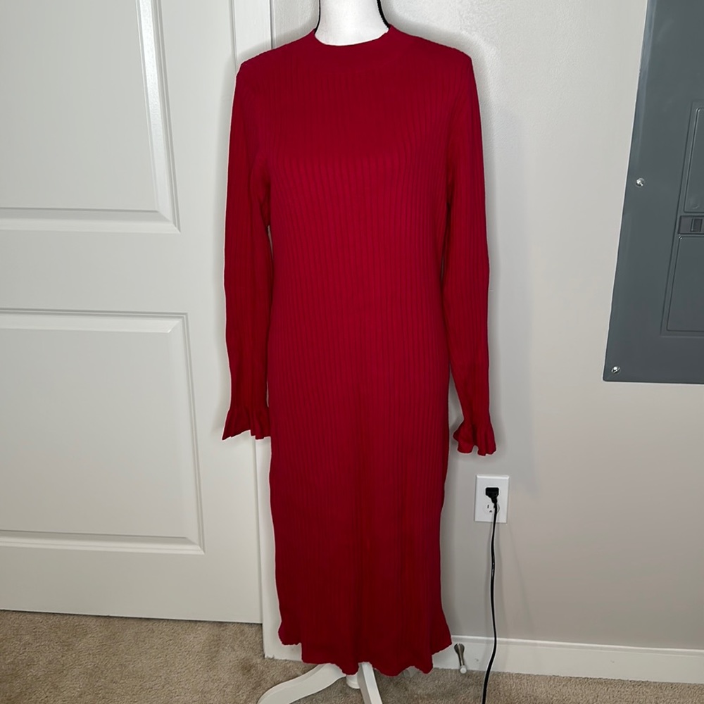 Rachel Parcell Ribbed Sweater Dress